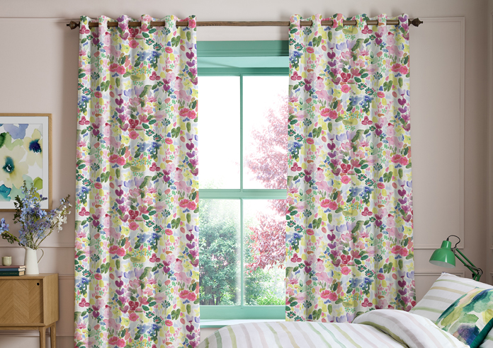 Bluebellgray Flora, Cerise - Made to Measure Curtains - Image 3